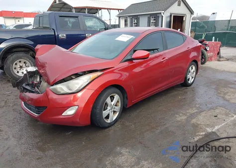 2012 Hyundai Elantra Gls (Ulsan Plant) z USA, uszkodzony, nr VIN KMHDH4AE9CU211184